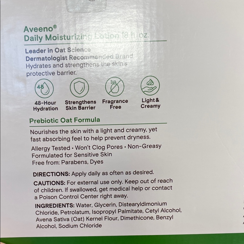 Aveeno Daily 48 Hours Moisturizing Lotion Value 2 Pack - Picture 5 of 6